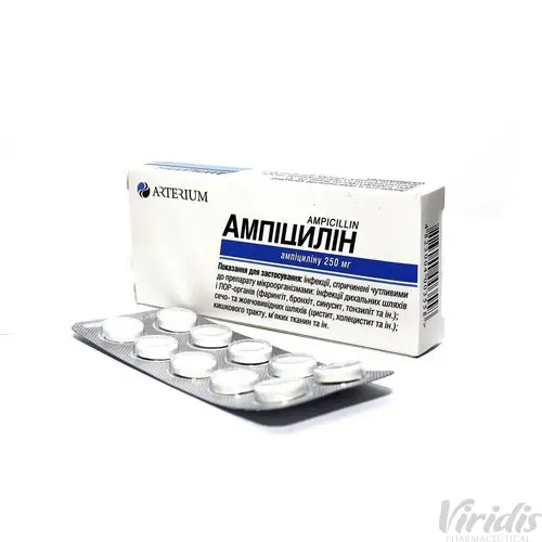 Ampicillin (ampicillin) tablets 0.25 #10