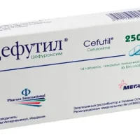 Cefutil (cefuroxime) tablets 250 mg. #10