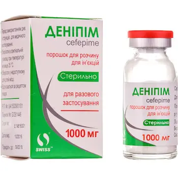 Denipim (cefepime) injection 1000 mg. #1