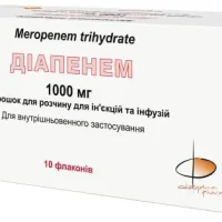 Diapenem injection and infusions 1000 mg. #10