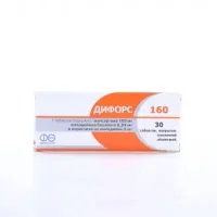 Difors 160 (amlodipine besilate and valsartan) tablets 5 mg/160 mg. #30
