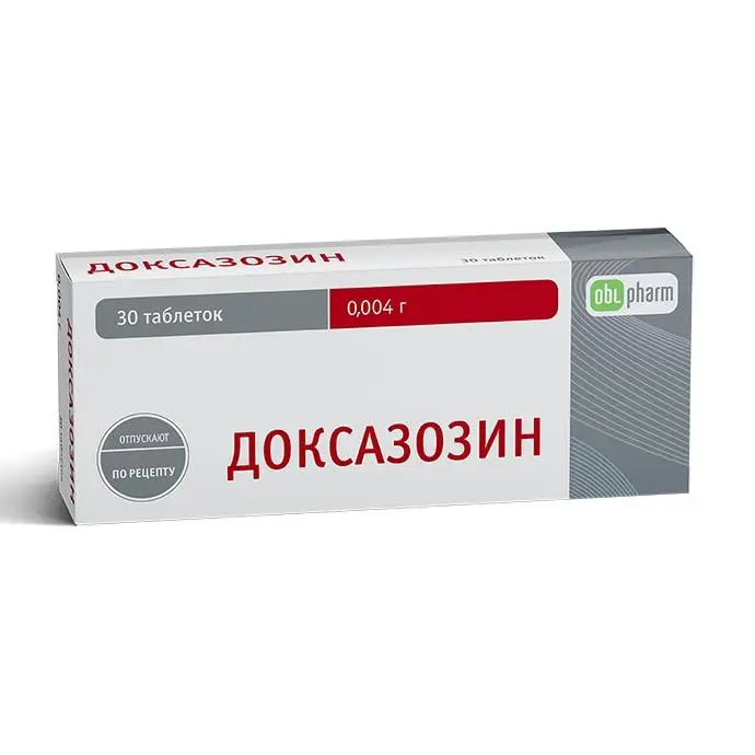 Doxazozin (doxazosin) tablets 4 mg. #20