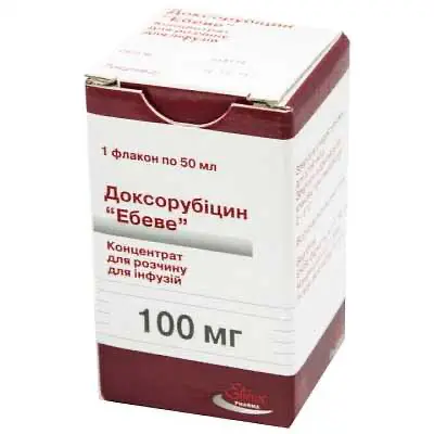 Doxorubicin (doxorubicin) 2 mg/ml. 50 ml. (100 mg/50 ml.)
