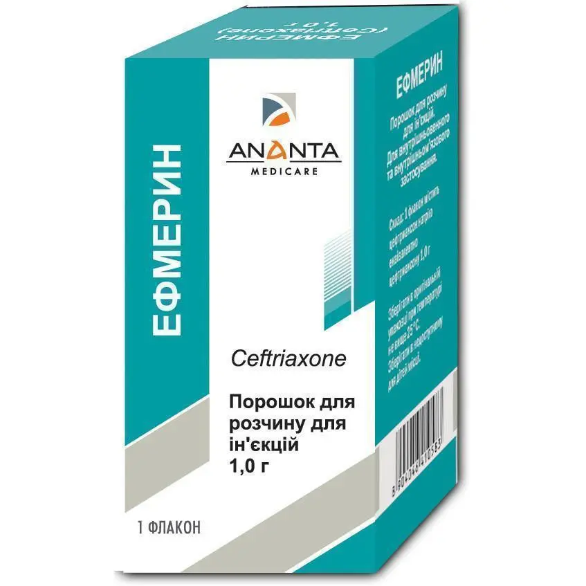 Efmerin (ceftriaxone) injection g. #1
