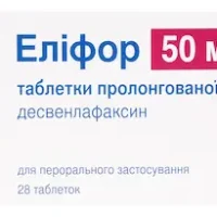 Elifor (desvenlafaxine succinate) tablets 50 mg. #28
