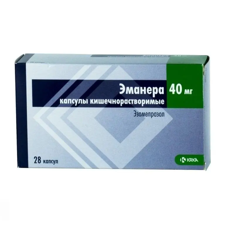Emanera (esomeprazole) enteric capsules 40 mg. #28