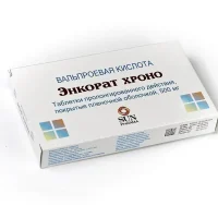 Encorat (valproic acid) tablets 500 mg. #30