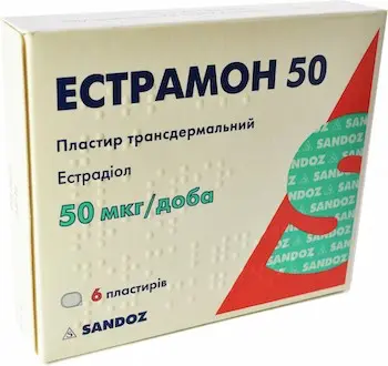 Estramon (estradiol) 50 transdermal patch 4 mg. #6