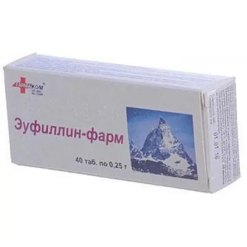 Eufillin-farm (theophylline) tablets 0.25 #40