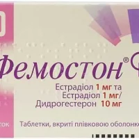 Femoston (estradiol) tablets 1 mg/10 mg. #56
