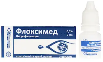 Floximed (ciprofloxacin) eyes/ears/nose drops 0.3% 5 ml.
