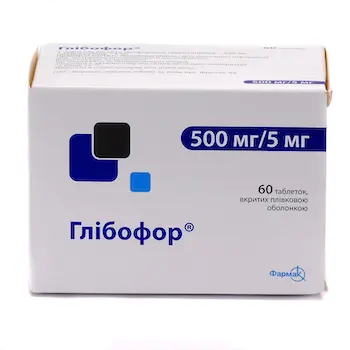 Glibofor tablets 500 mg/5 mg. #60