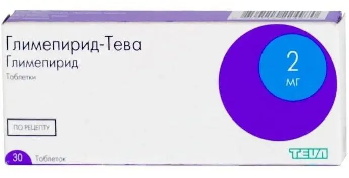 Glimepirid-TEVA tablets 3 mg. #30