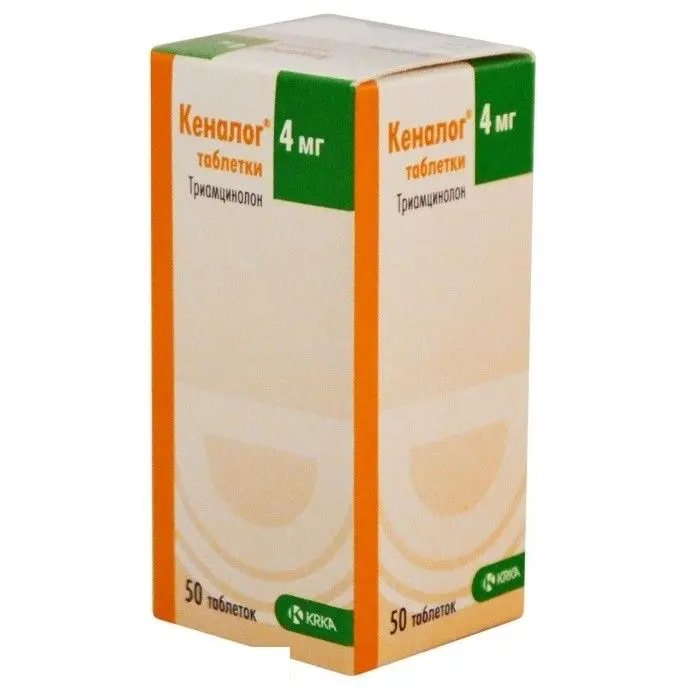 Kenalog (triamcinolone) tablets 4 mg. #50