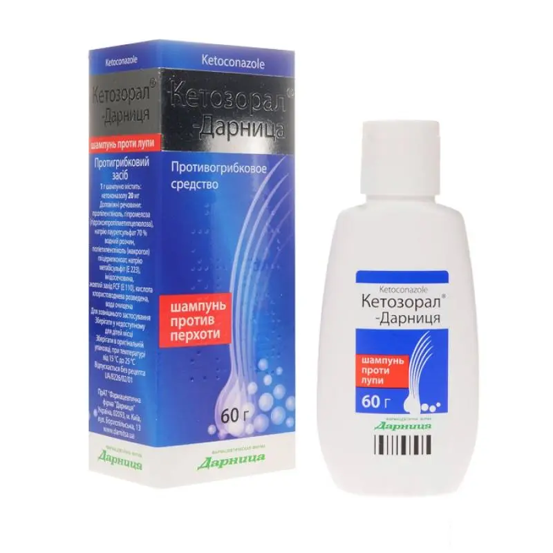 Ketozoral shampoo 2% 60 g.