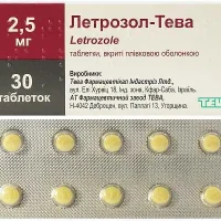 Letrozol-TEVA tablets 2.5 mg. #30