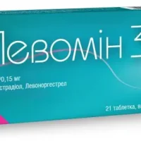 Levomin 30 tablets 0.03 mg/0.15 mg. #21