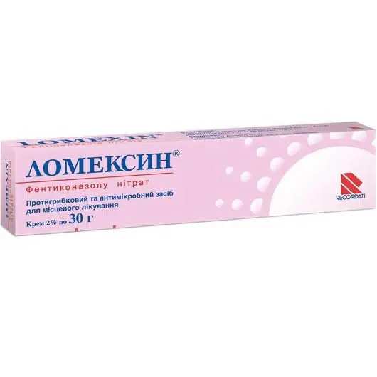 Lomexin cream (fenticonazole nitrate) 2% 30 g.