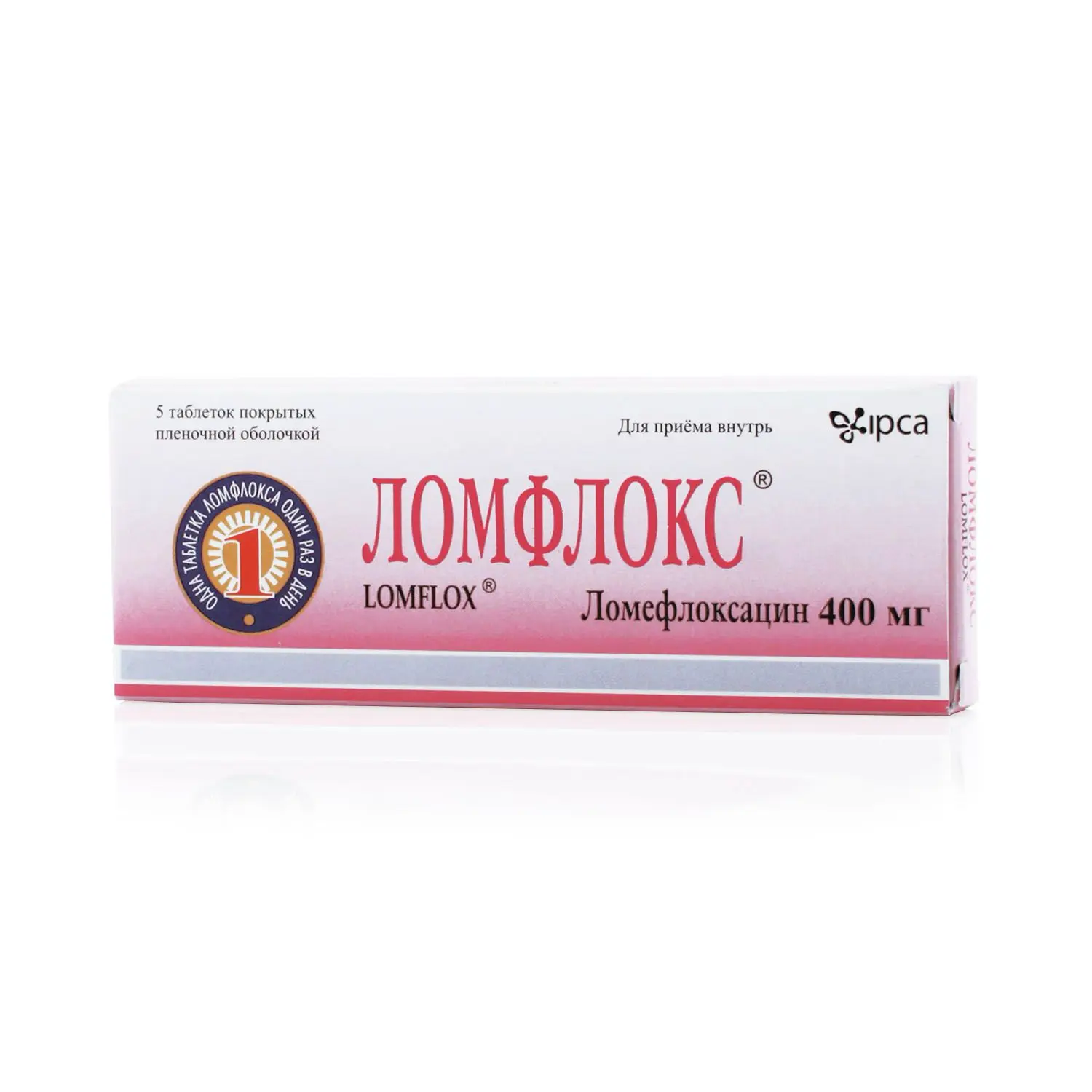 Lomflox tablets 400 mg. #20