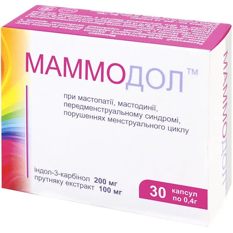 Mammodol (indole-3-carbinol) capsules 0.4 g #30