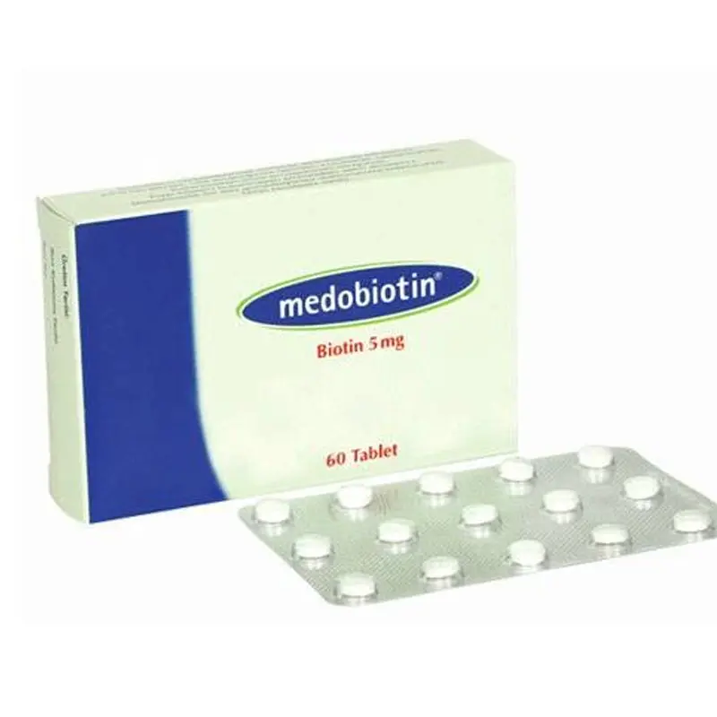 Medobiotin (biotin) tablets 2.5 mg. #60