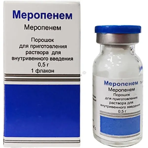 Meropenem injection 500 mg. #10