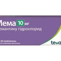 Mema (memantine harehare) tablets 10 mg. #30