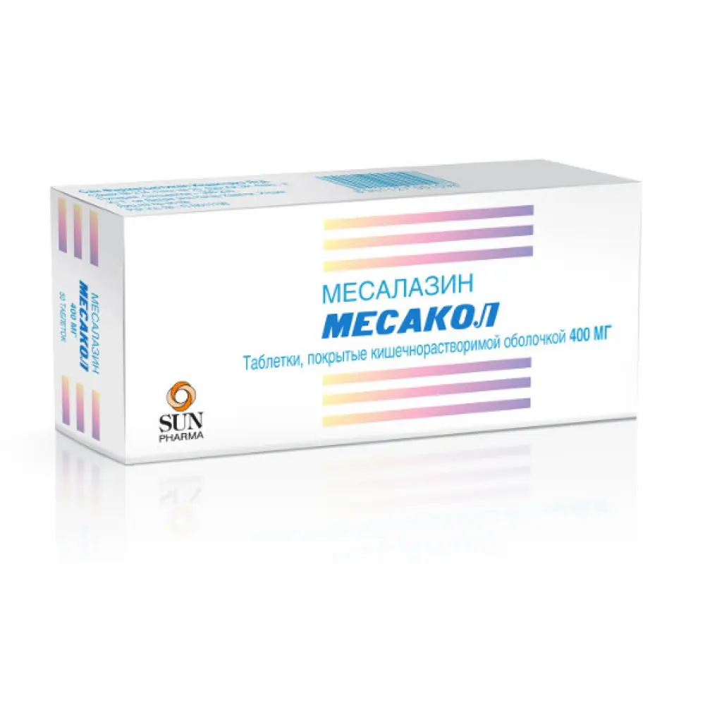 Mesacol (mesalazine) tablets 400 mg. #50