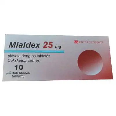Mialdex (dexketoprofen trometamol) tablets 25 mg. #10