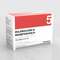 Mildrocard-H injection 100 mg/ml. 5 ml. #10