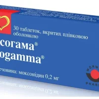 Moxogamma (moxonidinum) tablets 0.4 mg. #30