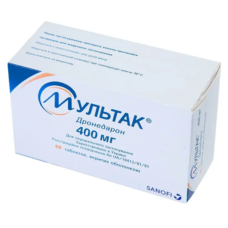 Multak (dronedarone) tablets 400 mg. #60