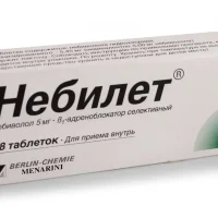 Nebilet (nebivolol hydrochloride) tablets 5 mg. #28
