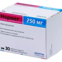 Normeg (levetiracetam) tablets 250 mg. #30