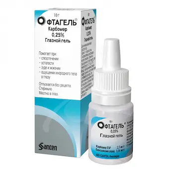Oftagel (carbomer) eye gel 2.5 mg/g. 10 g.
