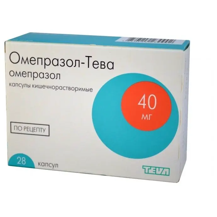Omeprazol-TEVA (omeprazole) capsules 40 mg. #30