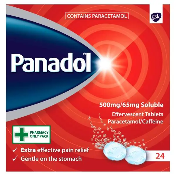 Panadol Extra (paracetamol) effervescent tablets #12