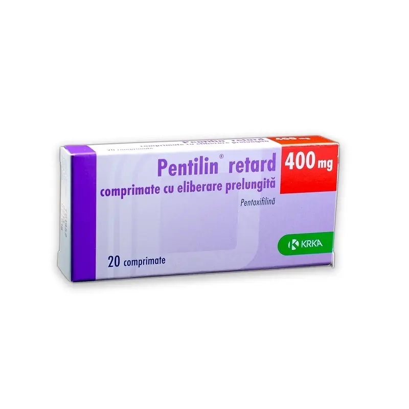 Pentilin (pentoxifylline) tablets 400 mg. #20