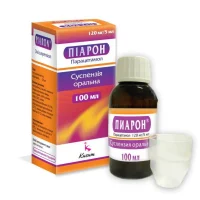 Piaron (paracetamol) suspension 120 mg/5 ml. 100 ml.