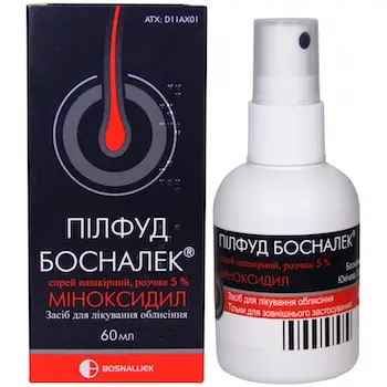 Pilfud Bosnalek (minoxidil) spray 5% 60 ml.