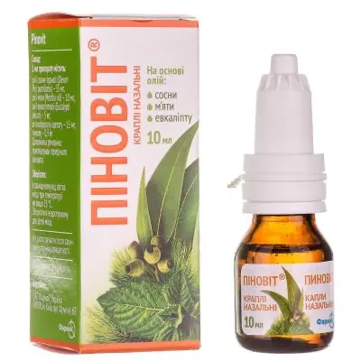 Pinovit (mountain pine oil) nasal drops 10 ml.