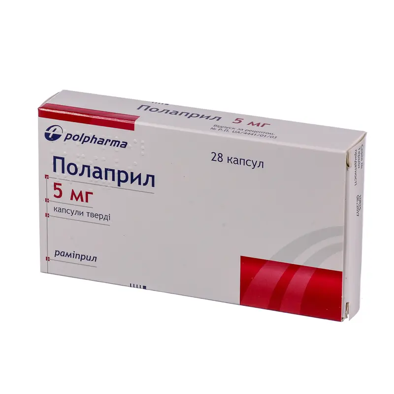 Polapril (ramipril) capsules 5 mg. #28