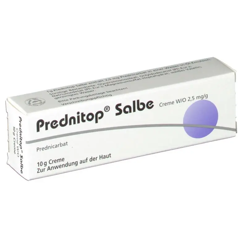 Prednitop (prednicarbat) cream 0.25% 10 g