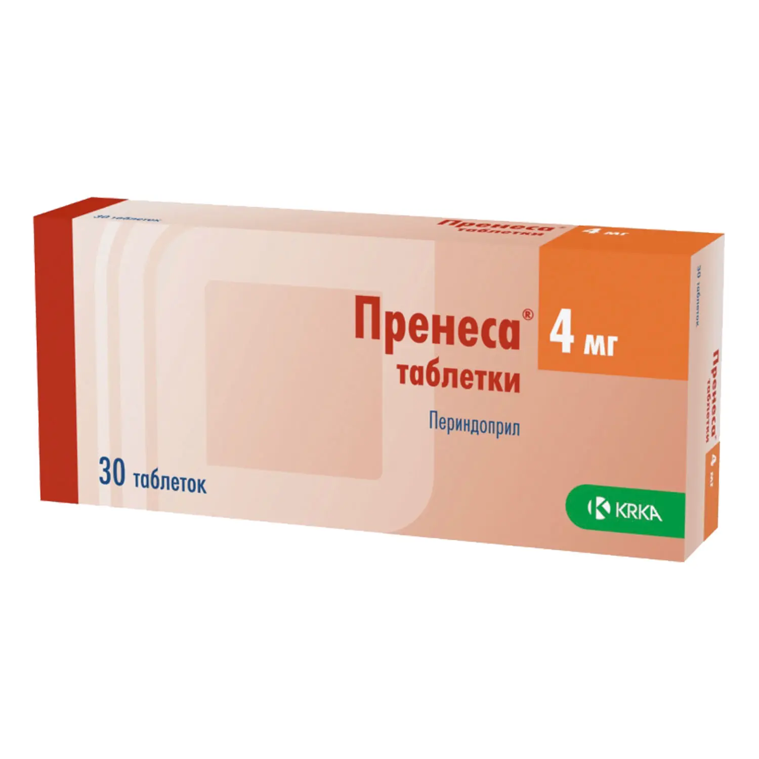 Prenesa (perindopril tert-butylamine) tablets 4 mg. #90