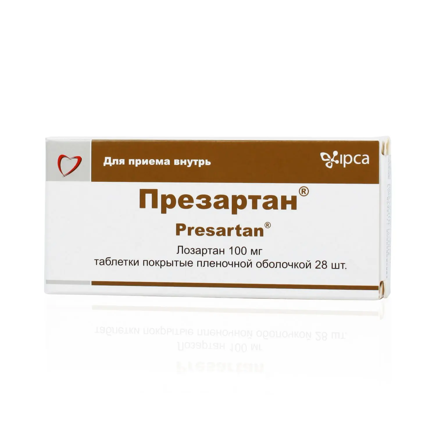 Presartan-50 (losartan potassium) tablets 50 mg. #30
