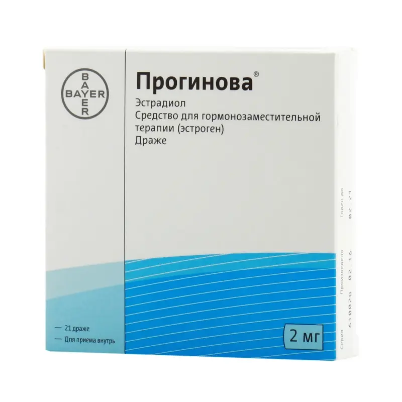 Progynova (estradiola valerate) tablets 2 mg. #21