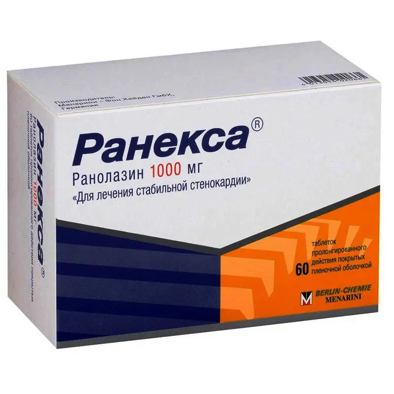 Ranexa 1000 (ranolazine) tablets 1000 mg. #60