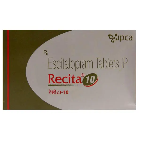 Recita-10 (escitalopram) tablets 10 mg. #28