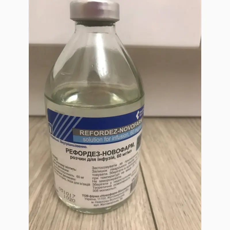 Refordez-Novofarm (hydroxyethyl starch) 6% 200 ml.