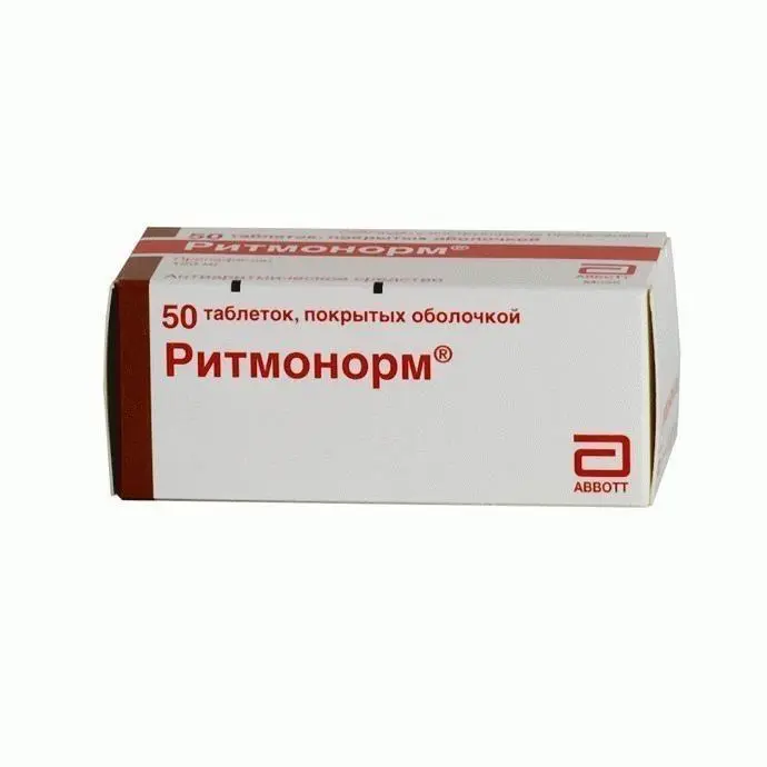 Ritmonorm (propafenone hydrochloride) tablets 150 mg. #50